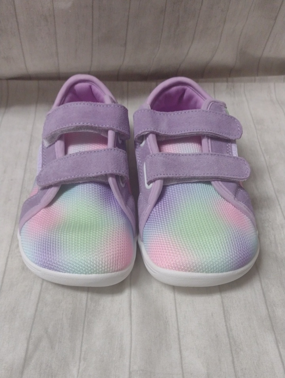 Hobibear Kid's Pastel Purple And Green Sneakers (J1380)